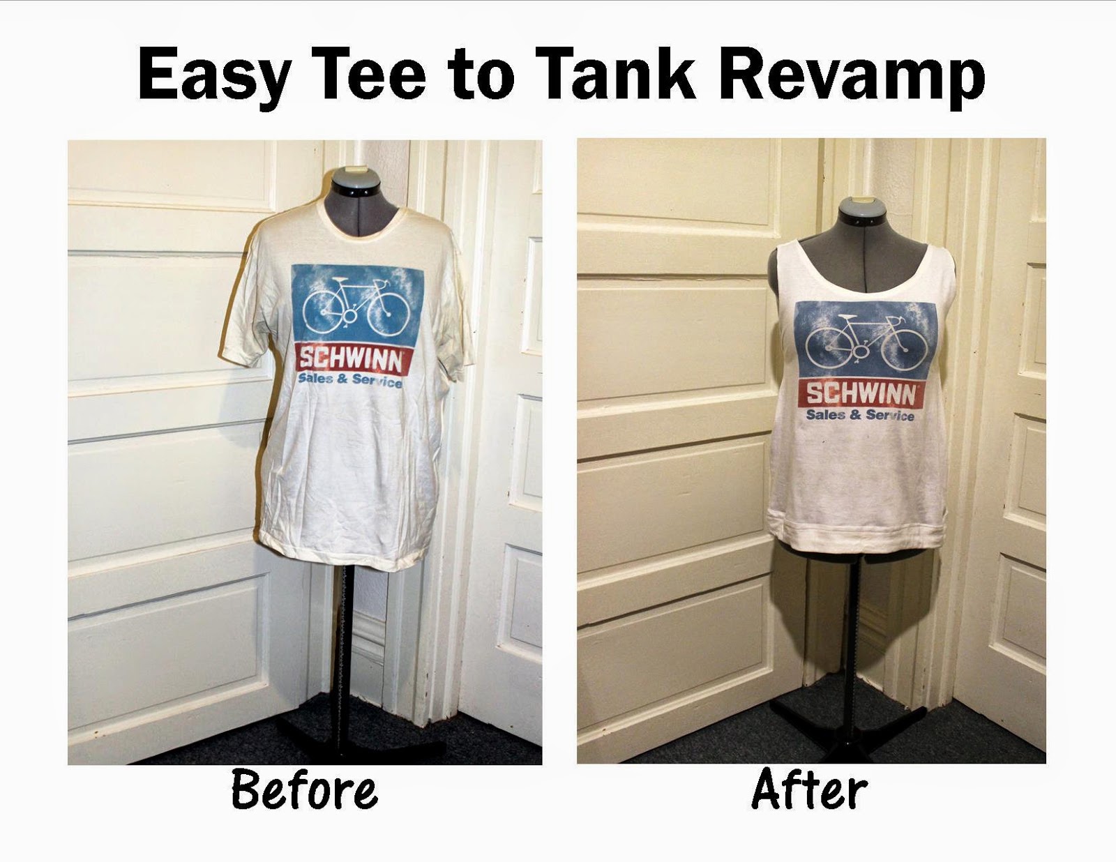 shellmo DIY Men's TShirt to Tank Revamp