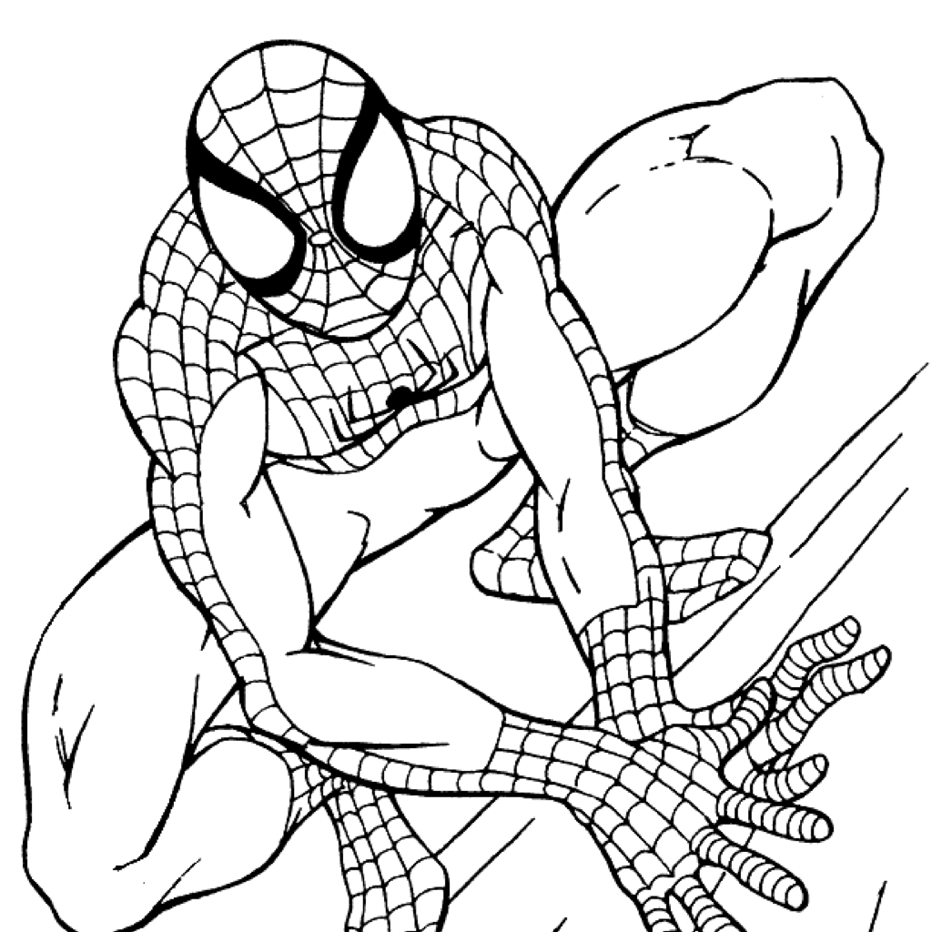 Kids Page Spiderman Coloring Pages