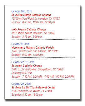 Our Church Dates in Texas