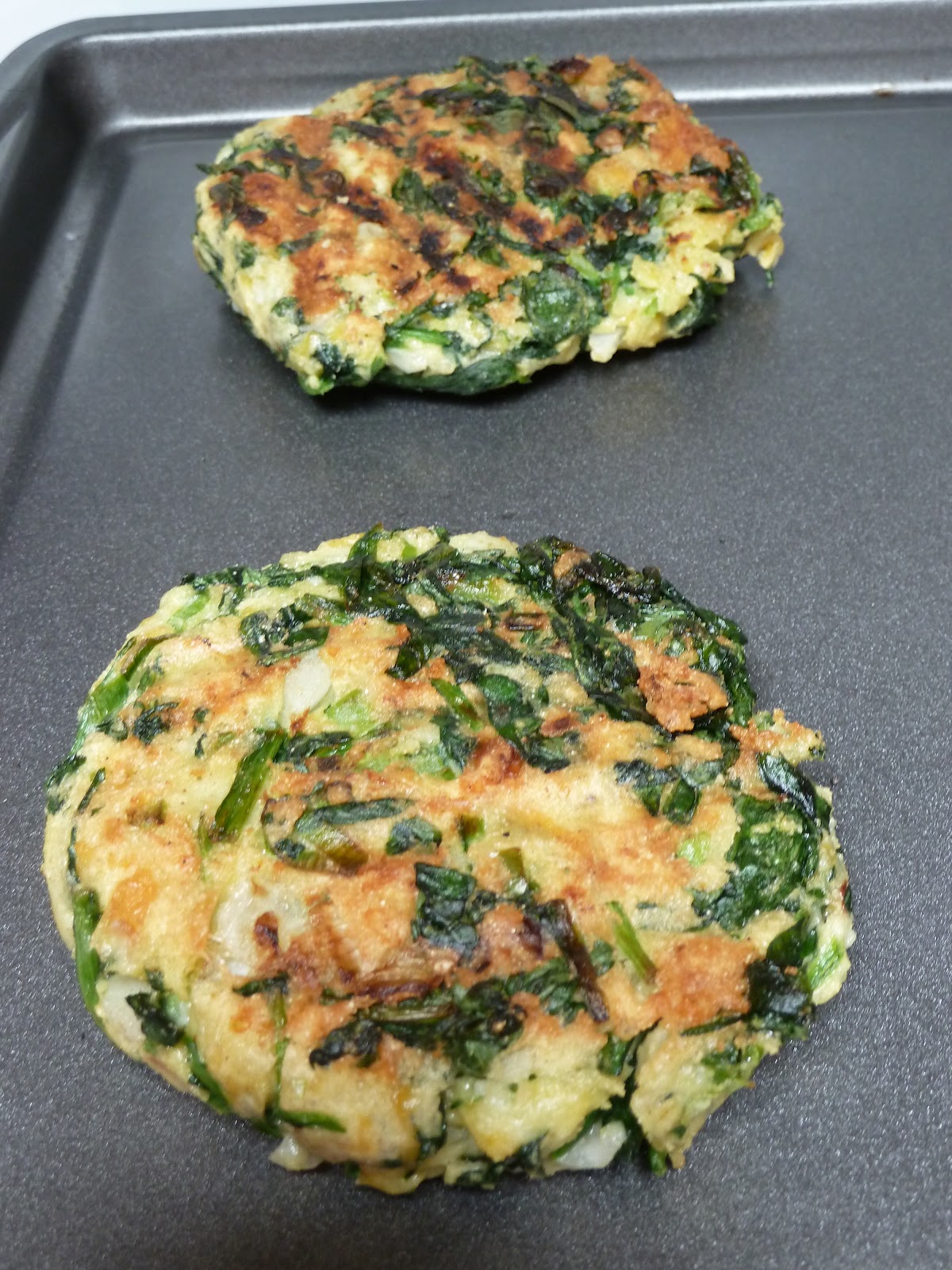The Yogic Kitchen Spinach Patties