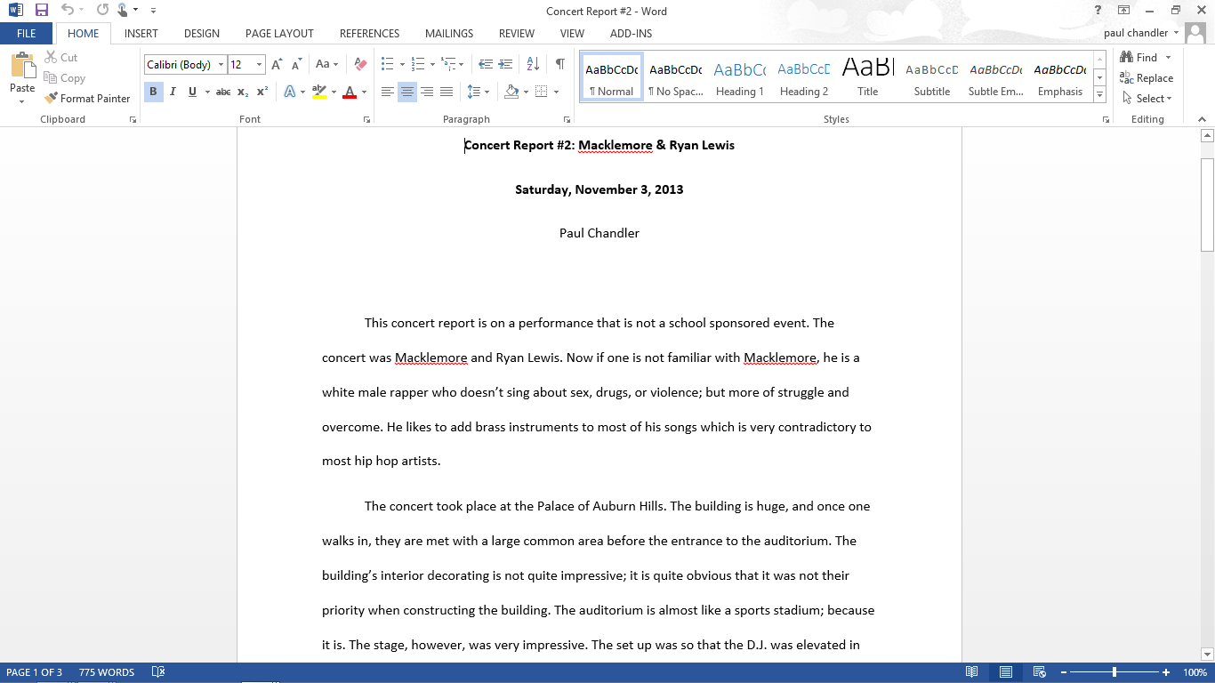 Concert report assignment music appreciation picture