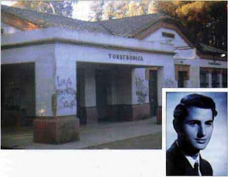 Estación de Torrebonica y fotografía de uno de los suicidas