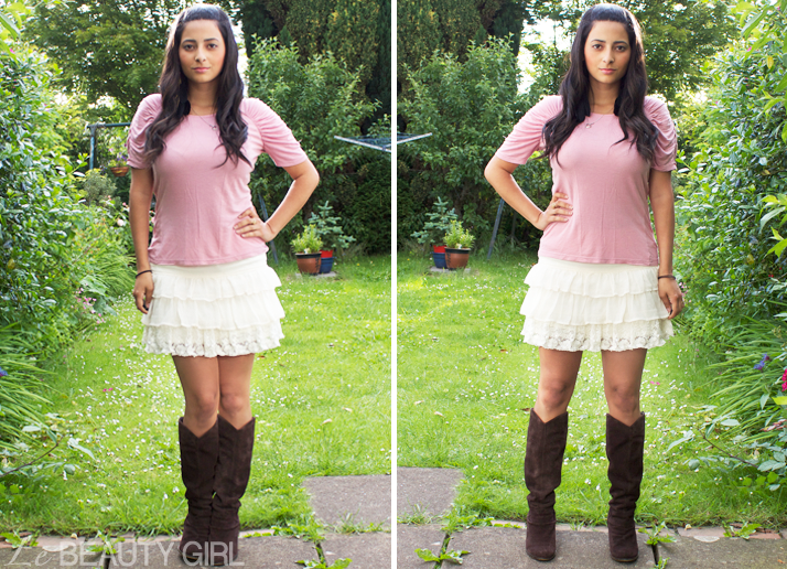 Outfit: Skirt & Boots in the Summer