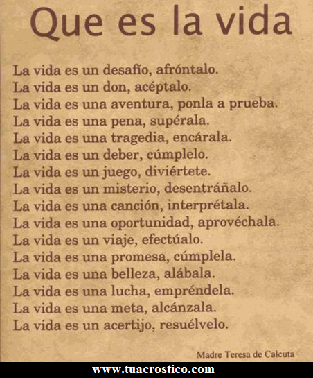 Acrosticos+De+Amistad Que es la vida : Acrosticos de amor,acrosticos de nombres,versos y ...