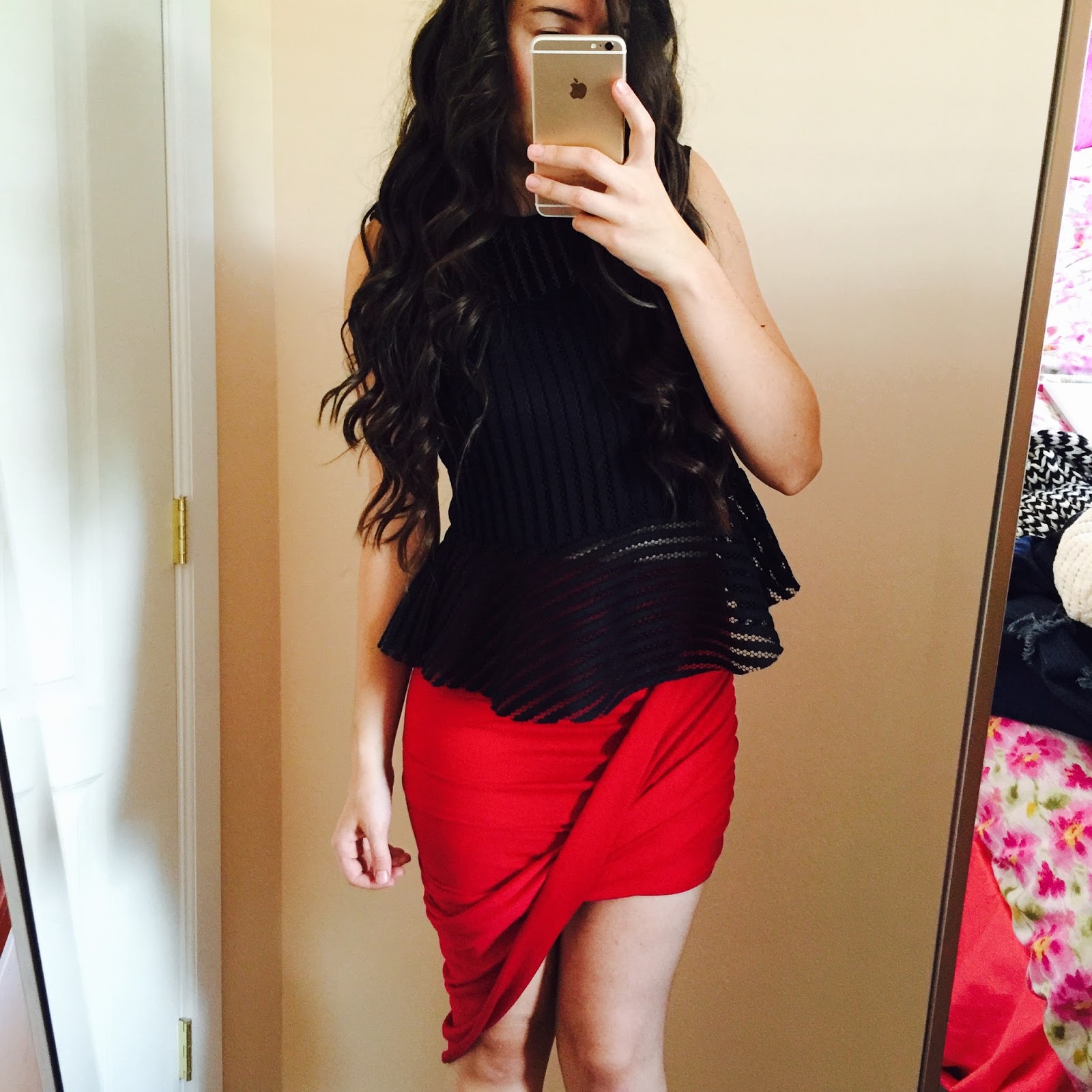 Love, Iris How To Style a Burgundy Wrap Skirt