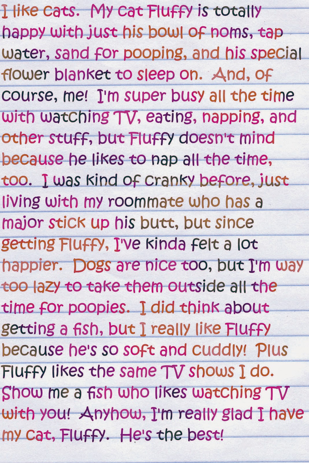 My pet cat essay for class 1 in urdu image