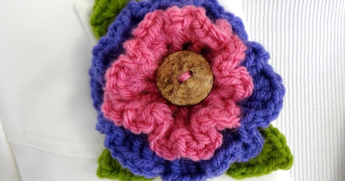 Fiber Flux: Free Crochet Pattern...Layered Ruffle Flower