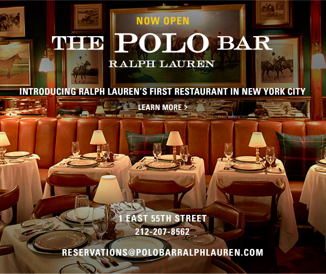 Peek Inside The Polo Bar, Ralph Lauren's Stunning, Handsome New