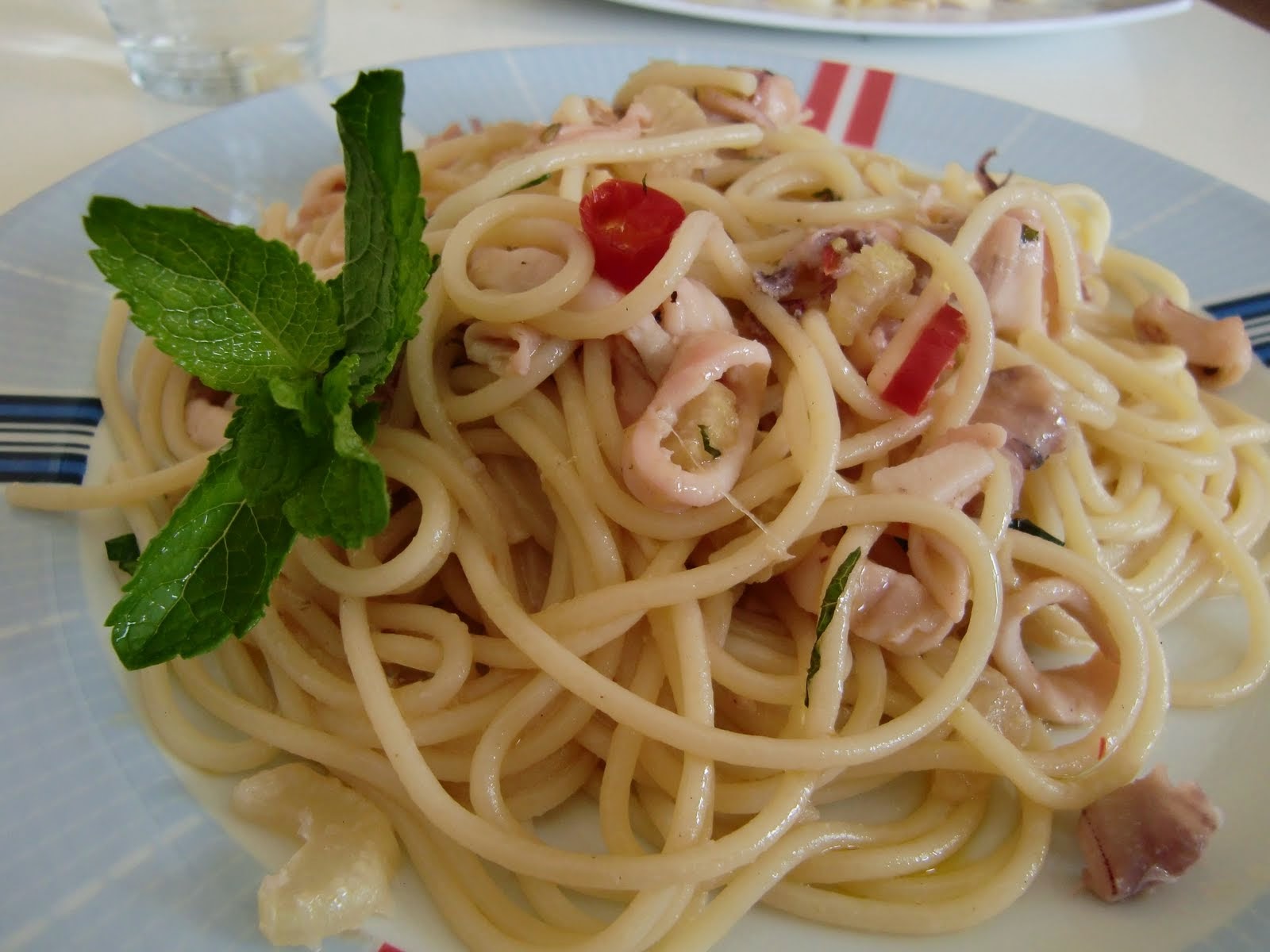 Espaguetis Con Calamares
