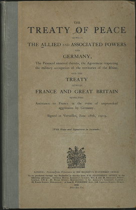 TRATADO DE VERSALLES SE FIRMÓ AL FINAL DE LA 1RA GUERRA MUNDIAL 28 de Junio de 1919