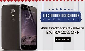 Mobile Accessories Carnival: Up to 90% Off + Extra 20% Off  on Mobile Cases & Screen Guards @ Flipkart