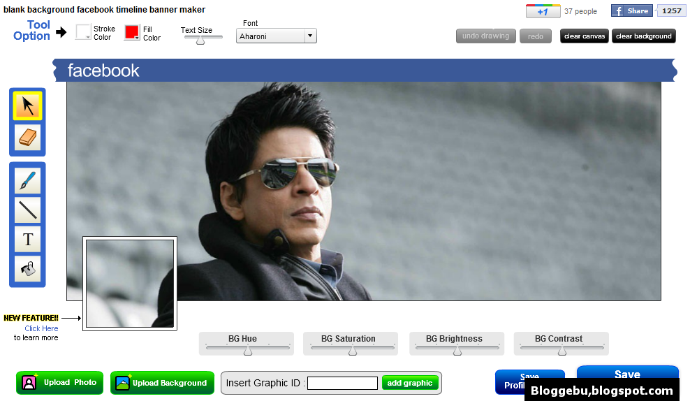 Bagaimana cara membuat foto sampul profil besar di facebook timeline ?