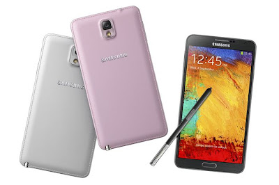 Samsung Galaxy Note 3 in different colors
