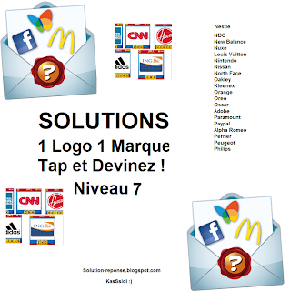 Solution 1 marque 1 logo quiz niveau 7