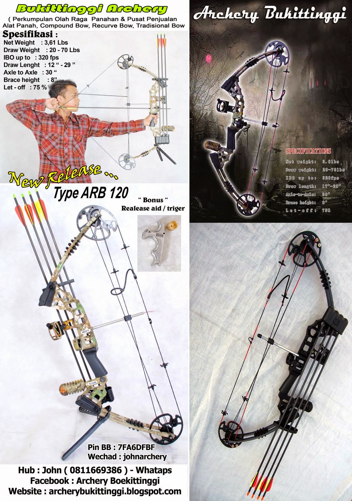 Compound Bow ARB 120 Full Loaded