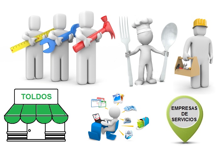 Empresas de Servicios: reformas, restaurantes, toldos, inmobiliaria, diseño web