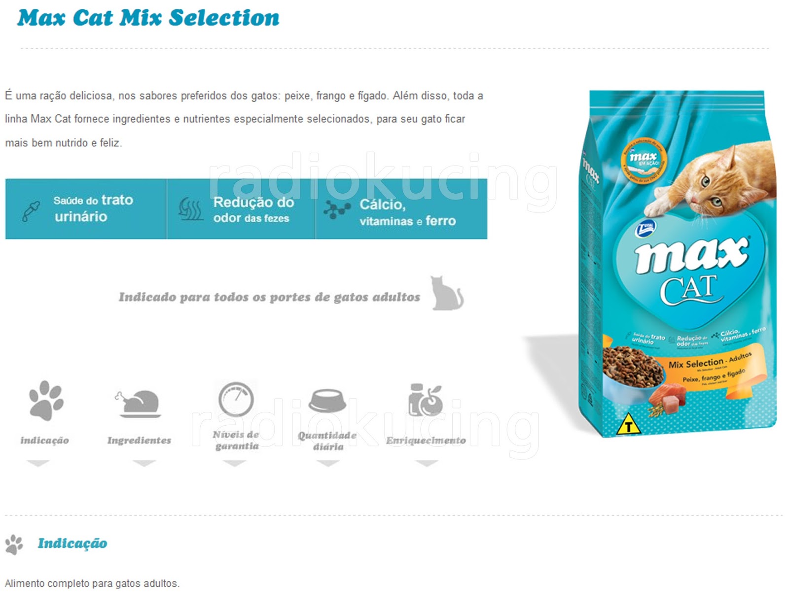 Review Makanan Kucing Max Cat Adult Mix Selection