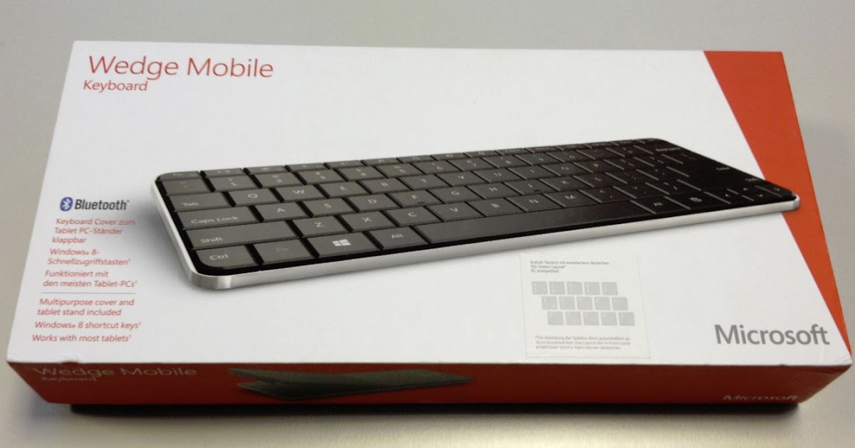 Microsoft Wedge Mobile Keyboard angekommen