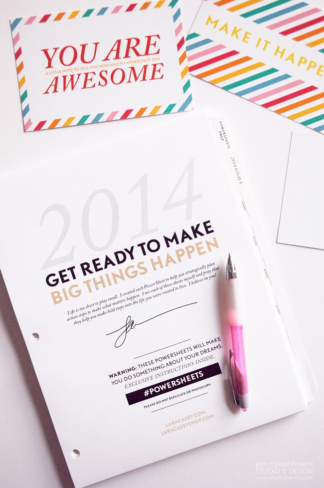 Pen + Paper Flowers EMPOWER Lara Casey Power Sheets