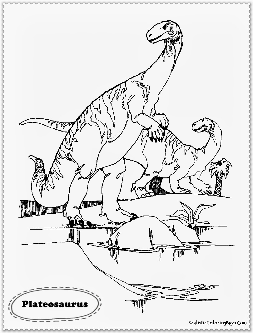 Realistic Dinosaur Coloring Pages | Realistic Coloring Pages