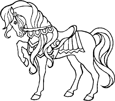baú da web desenhos de cavalos para colorir christmas carousel horses