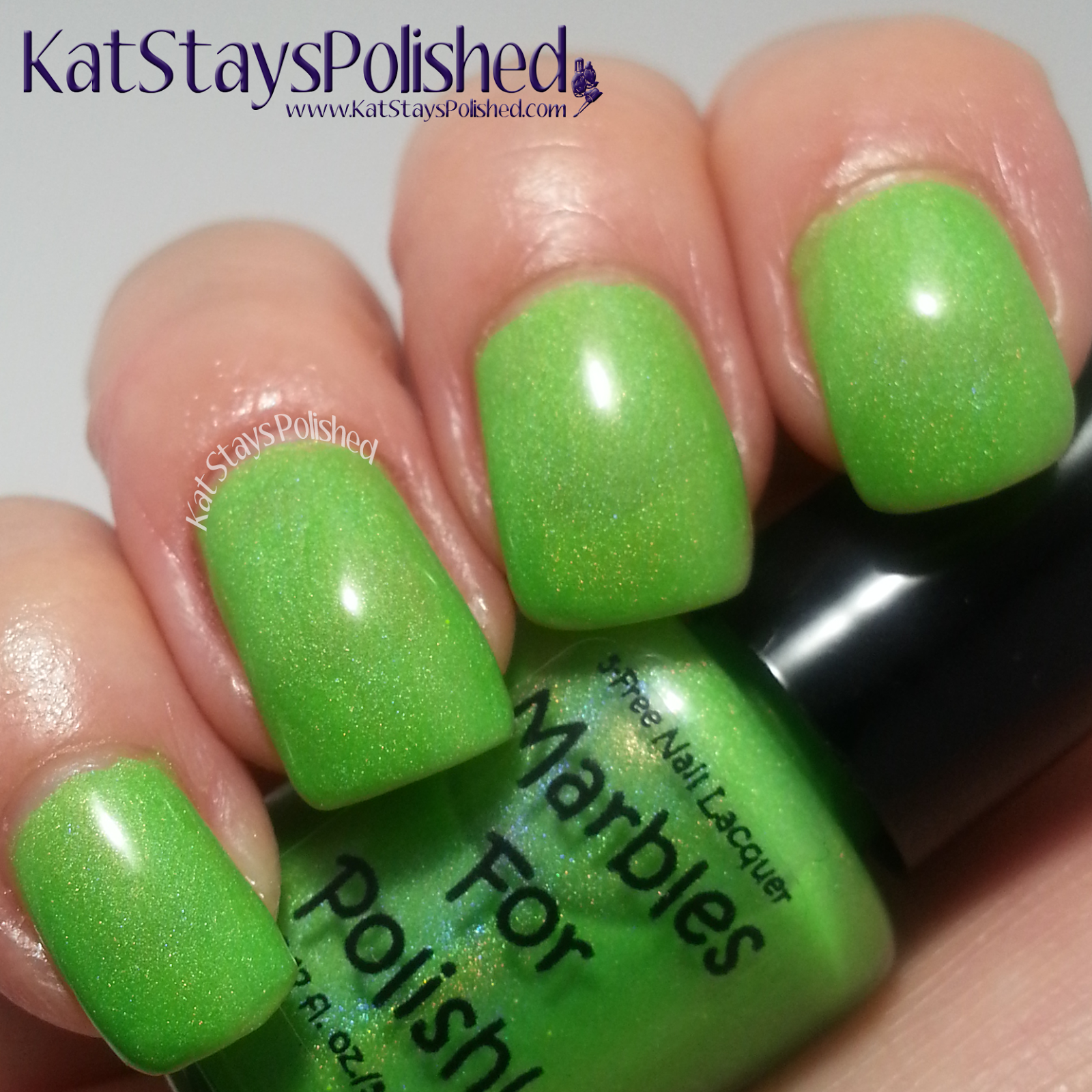 Marbles for Polish - Sweet Tooth Collection - Sour Apple Pop | Kat Stays Polished