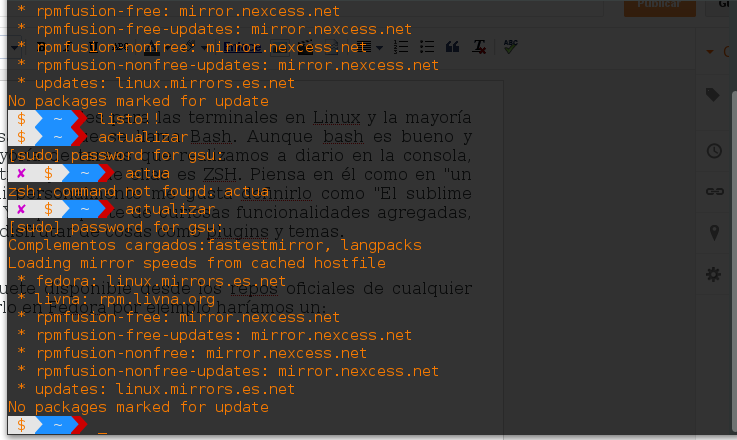 Instalar ZSH en distros derivadas de Debian-Ubuntu