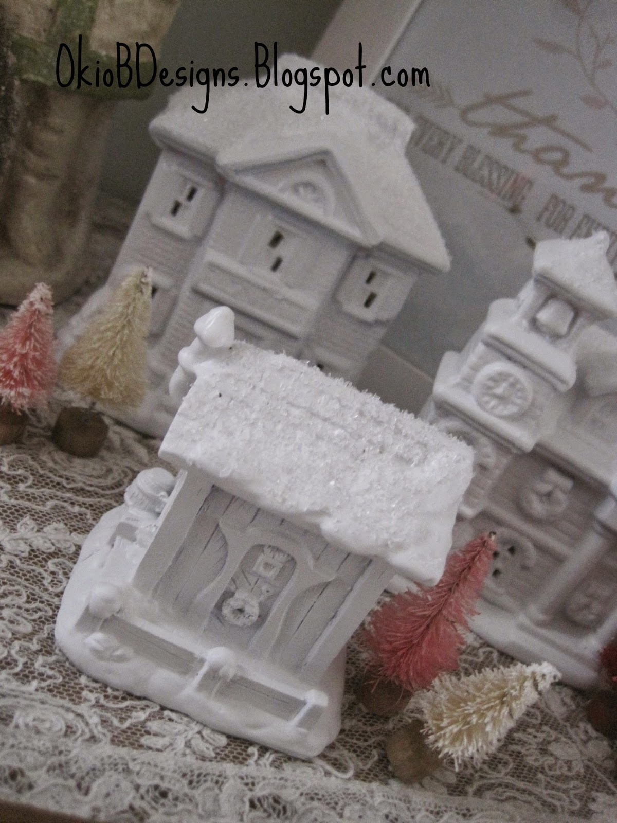 Dollar Store Christmas Houses Okio B Designs