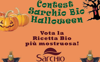 halloween: torta alla zucca, cioccolato e pere al profumo di mandorle ( senza uova e senza lattosio )