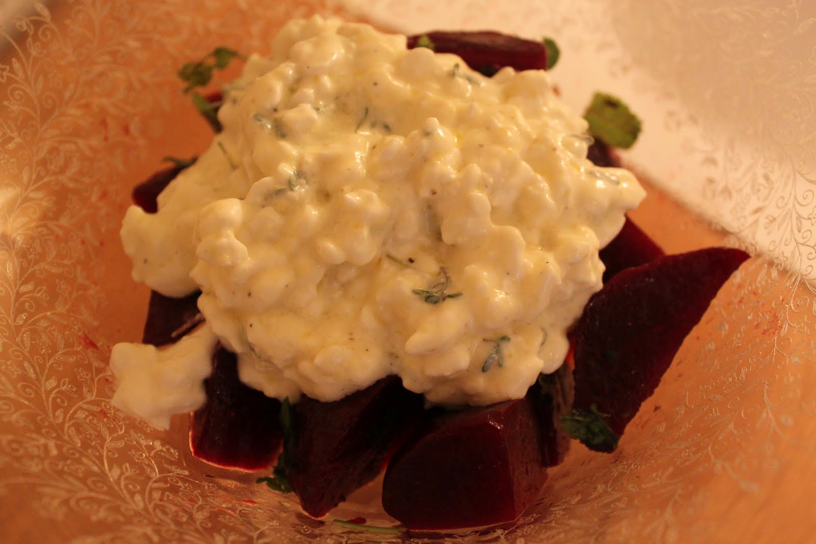 Dine At Mine Beetroot Salad With Cottage Cheese