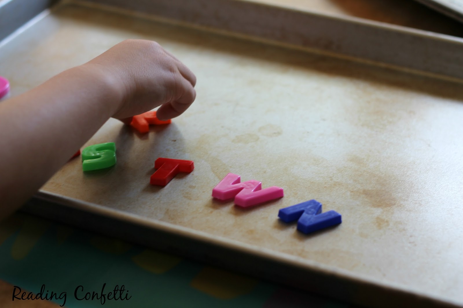 Magnetic alphabet games kids can play to practice letter recognition