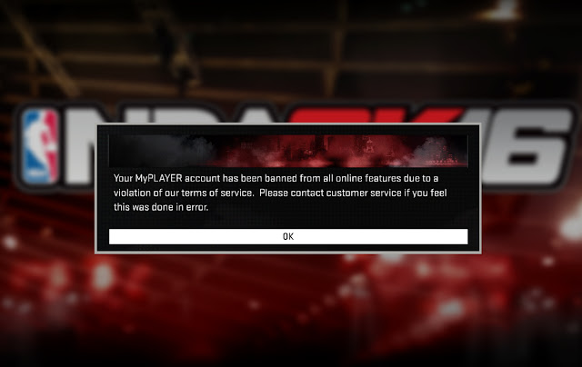 NBA 2K16 Banned MyPlayer