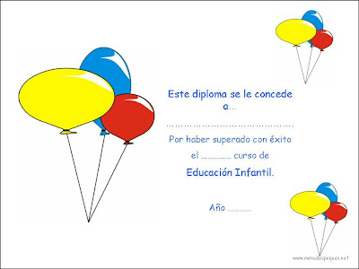 diplomas infantiles