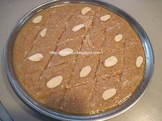 Badam Burfi is a sweet with almond, and sugar