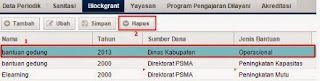 klik tombol Hapus