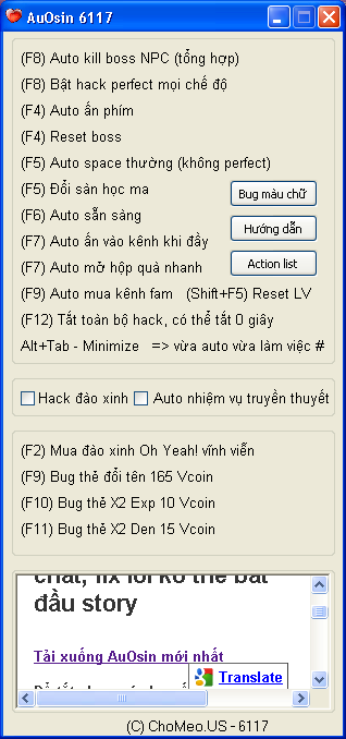 •AuOsin 6117 | Auto NVTT Full | Hack Bug Mau Chu Hack+auosin+6117