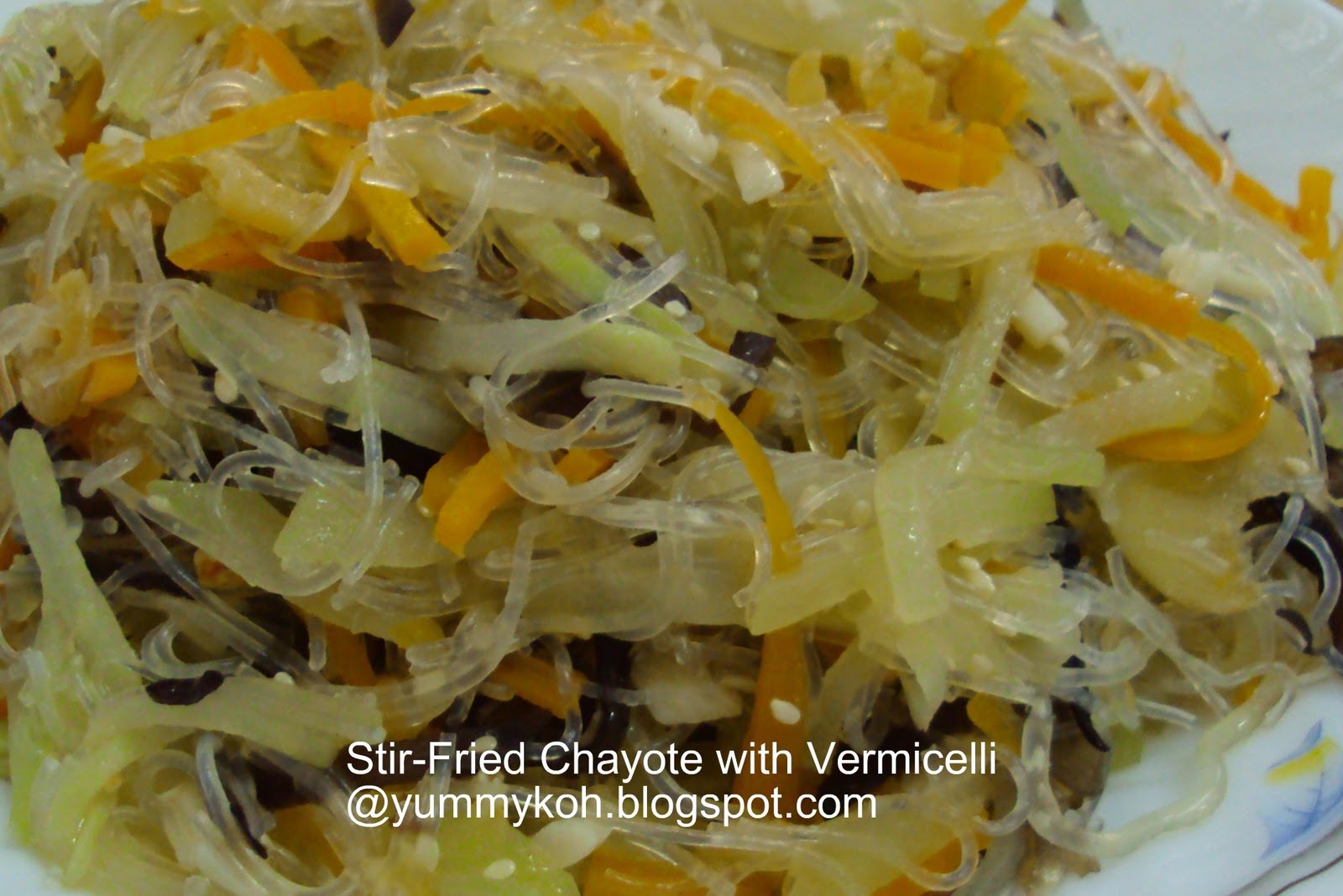 StirFried Chayote with Vermicelli