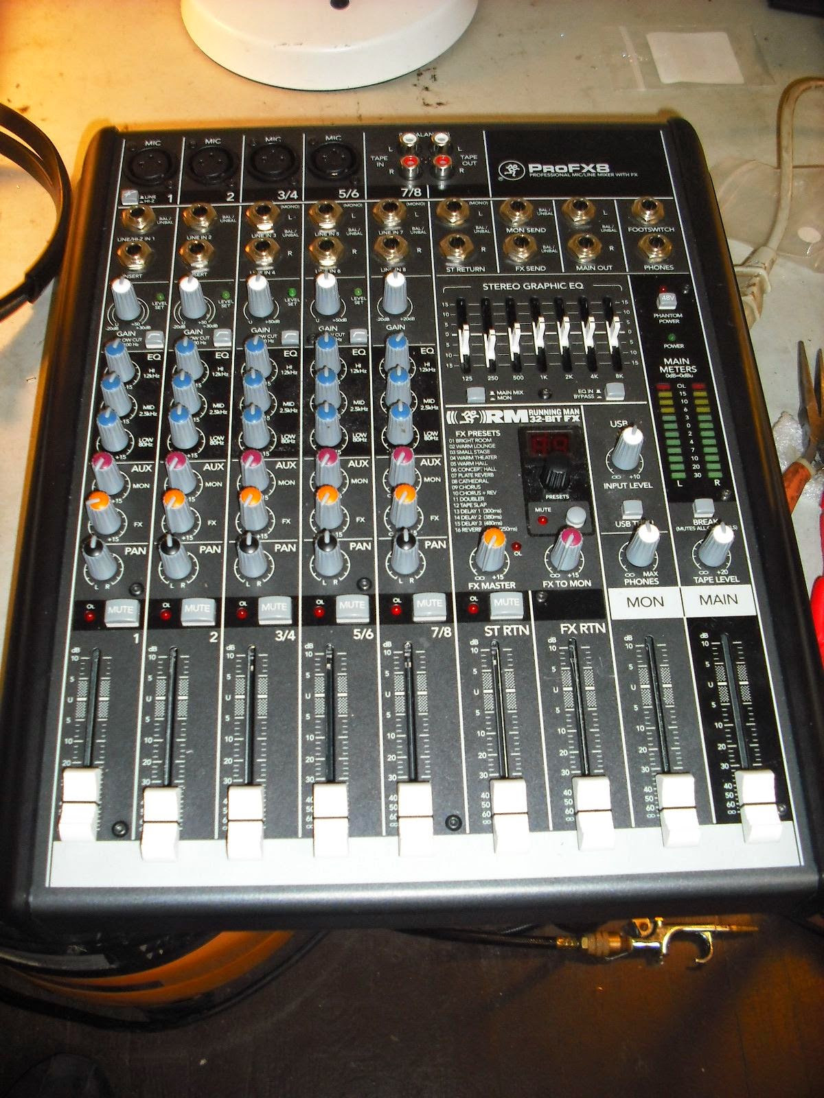 fixingelectronics Mackie Pro FX 8 Mixer repair weird noise in some
