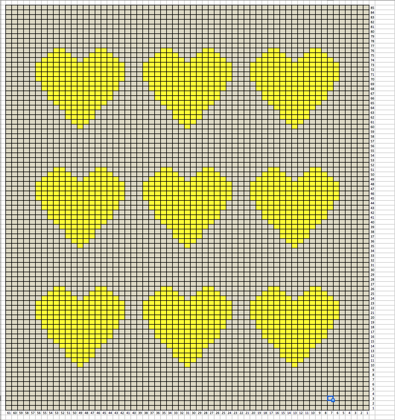 Multi Hearts Modern Tapestry Crochet Baby Blanket Pattern the faded