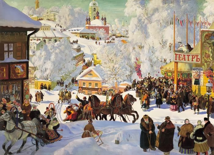 Б. Кустодиев "Масленица" 1919