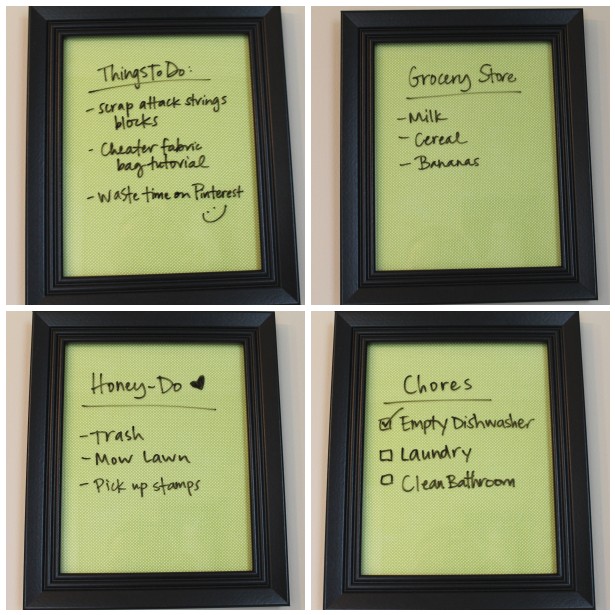 Sew Lux Fabric Blog Get Organized A Prettier Dry Erase Board