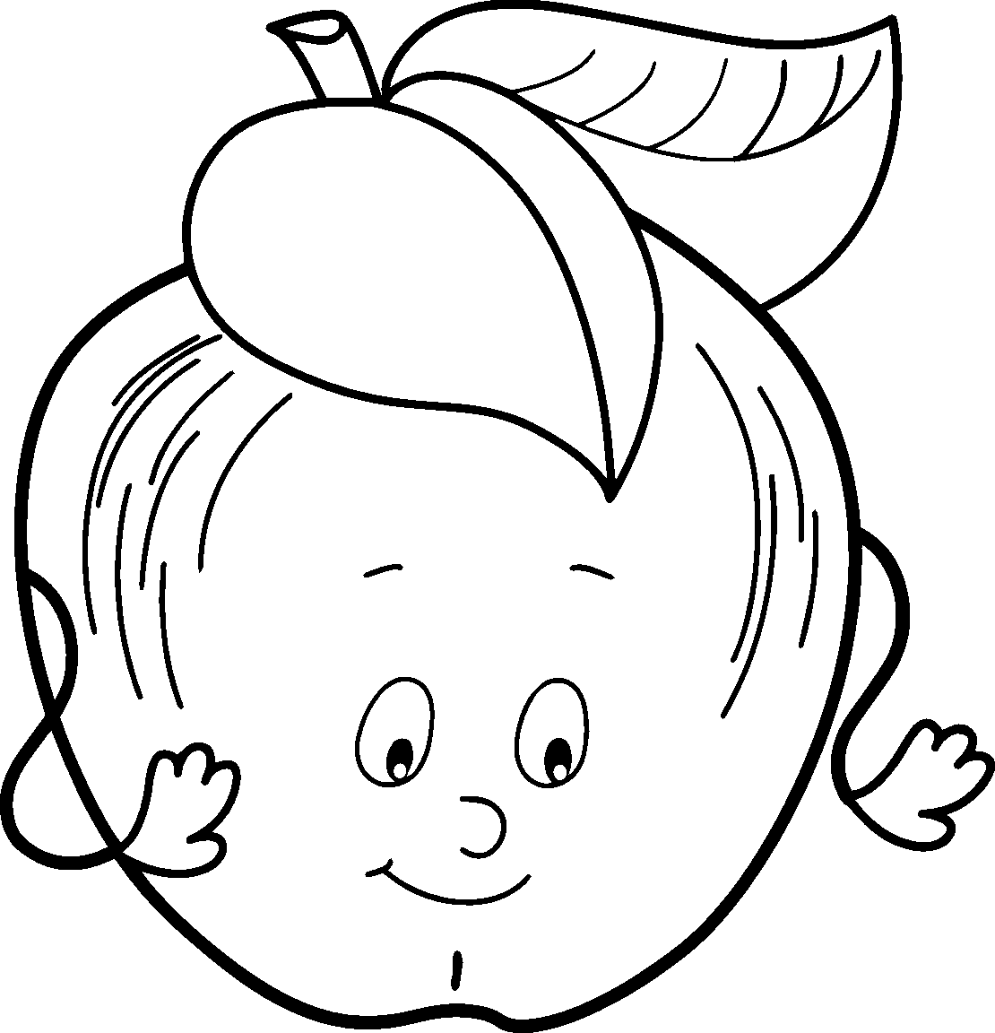 Free Coloring Pages For Kids: Coloring Fruits and Vegetables (part 6)