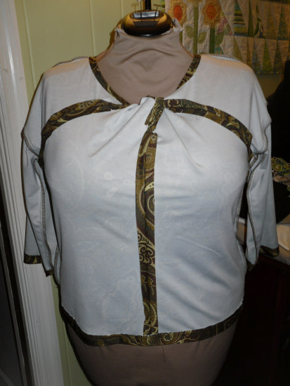Here's a shot of the top from the inside, since the seaming and twist