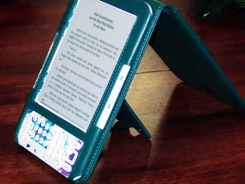 Jimi Ripley Kindle Accesories Amazon lighted cover and JAVOedge flip case