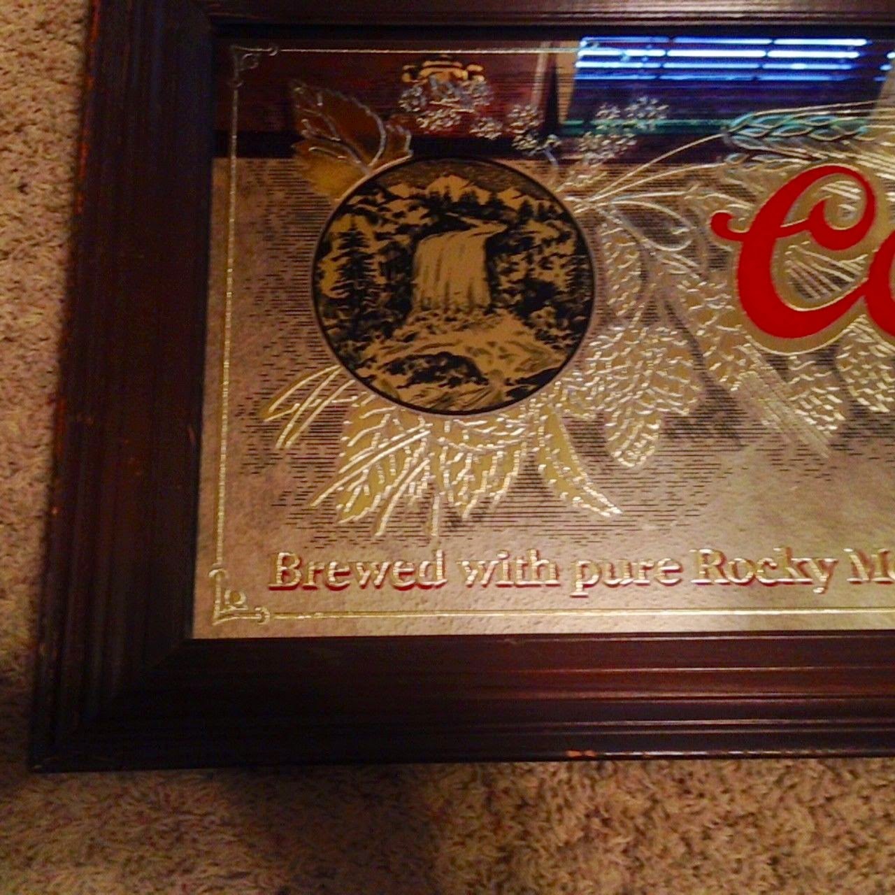 Johnny Boys Finds Vintage Coors Beer Mirror 1980