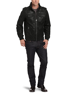   Levi's Men's Leather Military Jacket