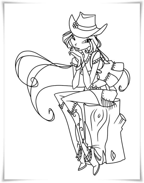 Ausmalbilder zum Ausdrucken: Ausmalbilder Winx Club