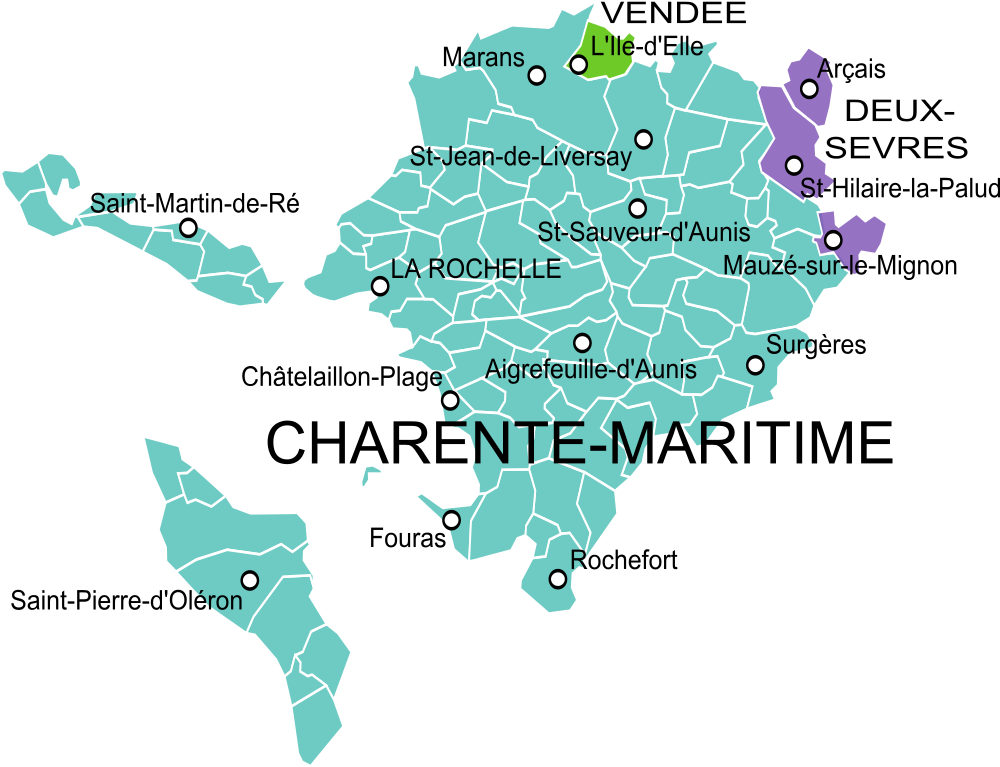 Carte de l'Aunis