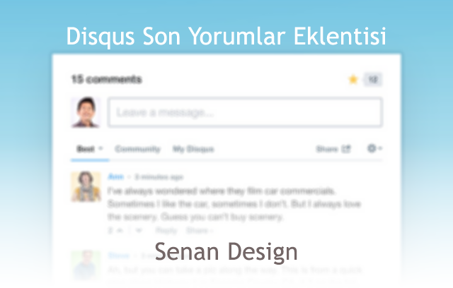Disqus Son Yorumlar Eklentisi Disqus Son Yorumlar Eklentisi
