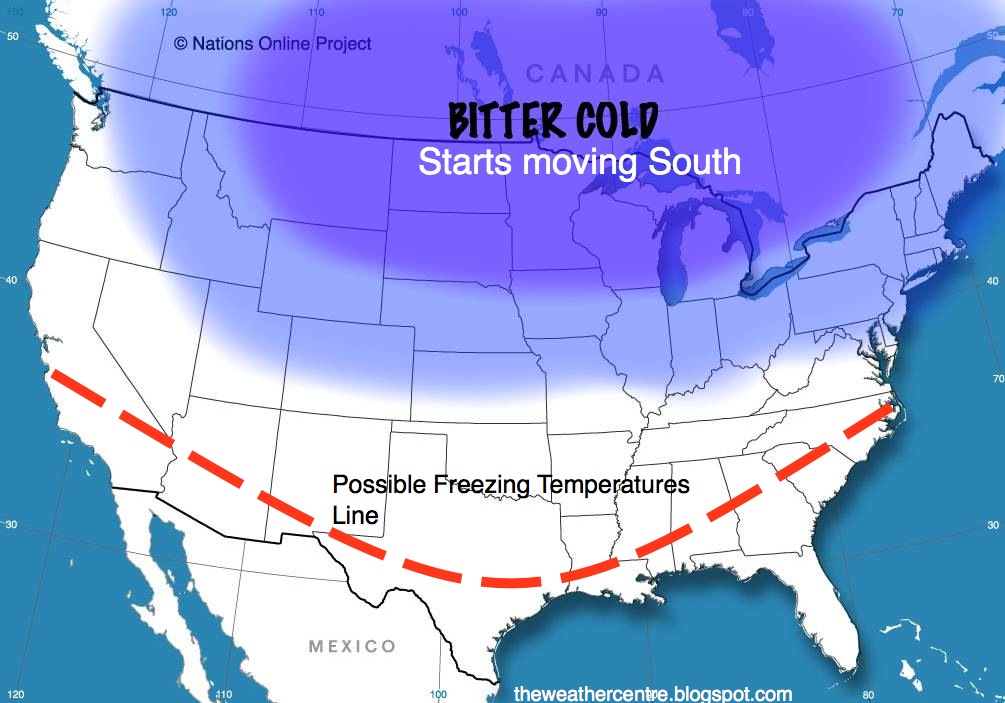 The Weather Centre Bitter Cold Will Come to the Country